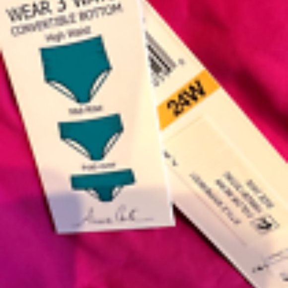 Anne Cole NEW WITH TAG MEDIUM r High-Waist Ruched/ Convertible Bikini Bottoms - Picture 2 of 13